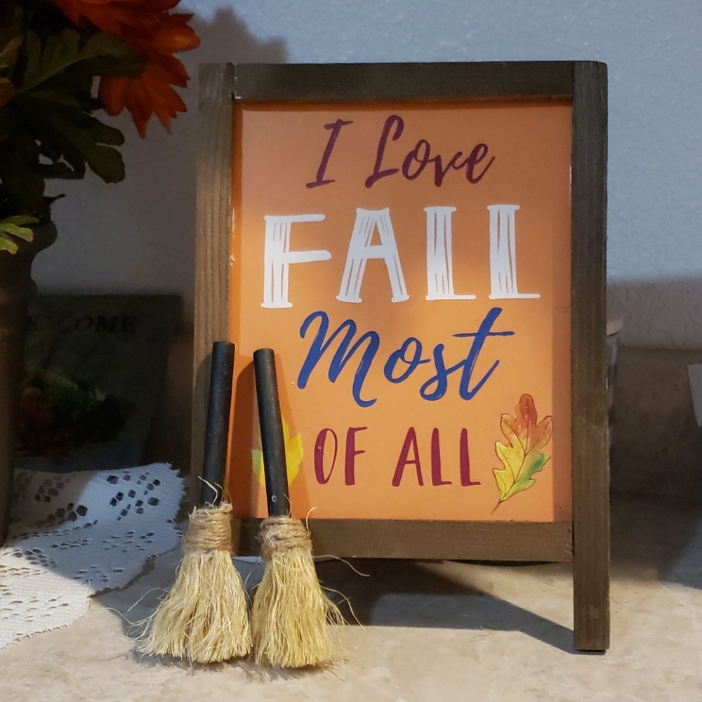 Mini fall broom rustic table top decor - Picture 6 of 6